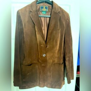 Lauren Suede Brown Blazer